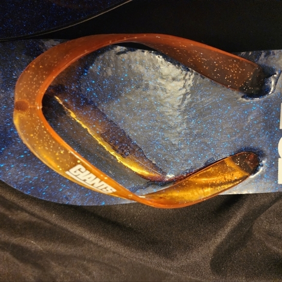 NY Giants Women's Sparkly‎ Flip Flop. Small. New! Cute, trendy, different. - Picture 3 of 10